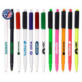 Click Pen Plunger Action Stick Pen w/ Cap